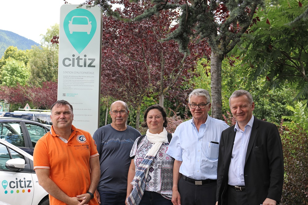 inauguration station d'autopartage CITIZ le 12.07.2017