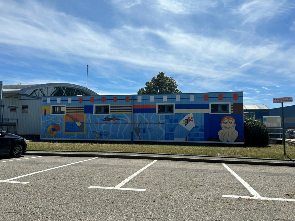 fresque piscine grande vue